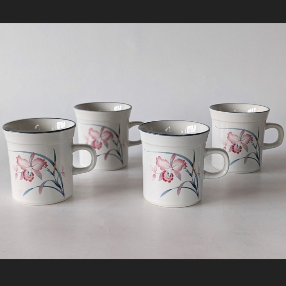 RARE VINTAGE 1980S NITTO STONE 4 MUGS